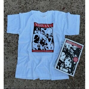 1994 Nirvana Vintage Box Set CDs T-Shirt‎ XL Bleach Incesticide Kurt Cobain